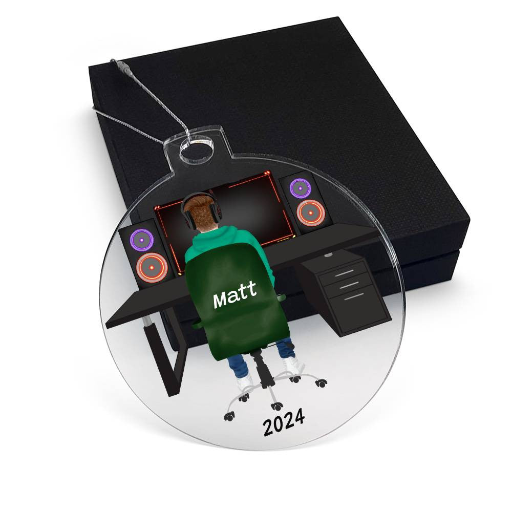 Custom Gamers Christmas Ornament for Video Game Player-[Heartfelt Family Gift]