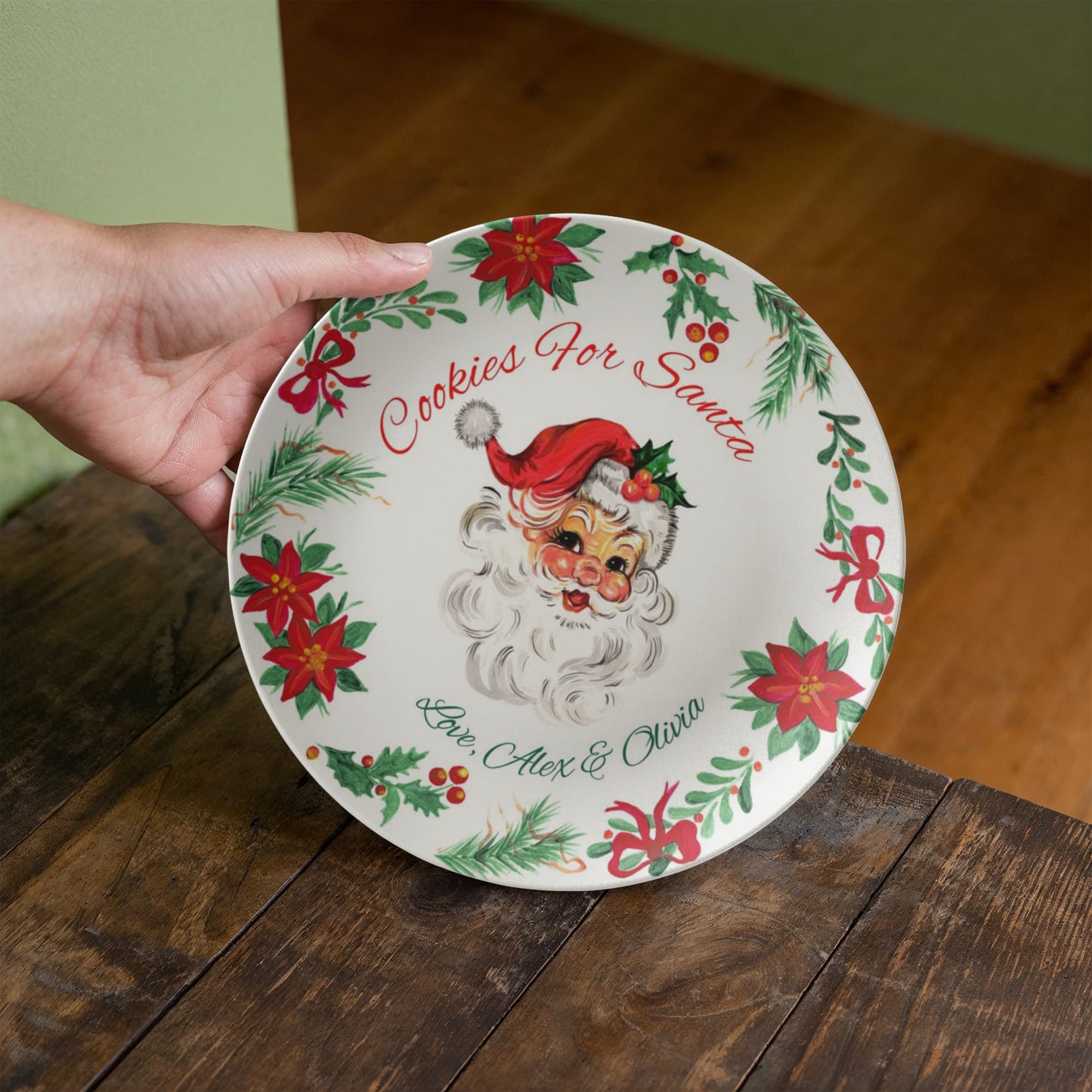 Cookies for Santa Plate