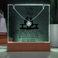 Wife from Your Grumpy Old Husband  Acrylic Bundle Love Knot Necklace Gift Set-[Heartfelt Family Gift]
