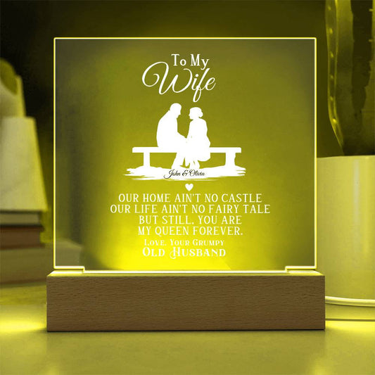 Wife from Husband Romantic Plaque Gift-[Heartfelt Family Gift]