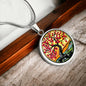 Cherry Blossom Tree Necklace with Engraving-[Heartfelt Family Gift]