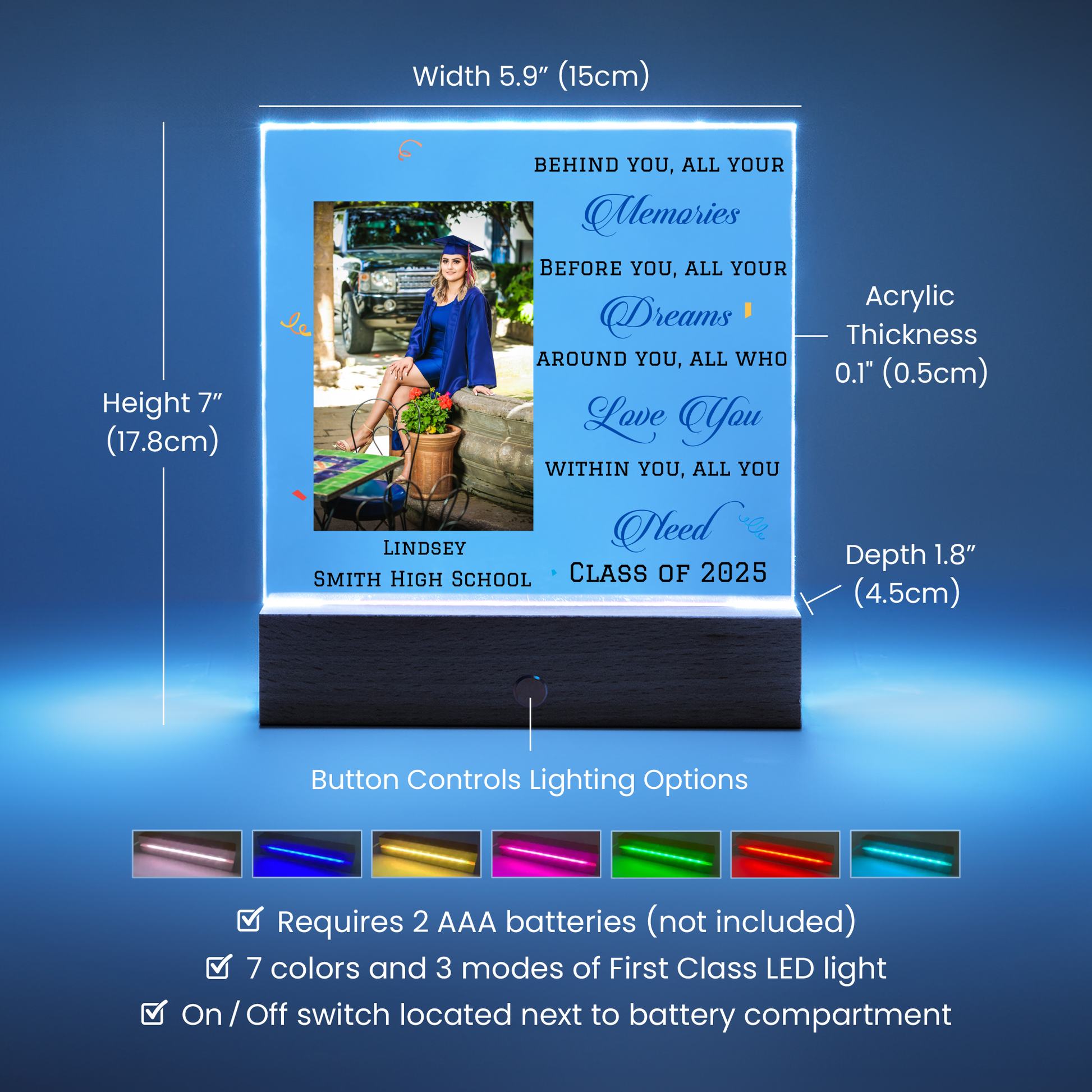 Personalized Graduation Keepsake Gift Photo Plaque-[Heartfelt Family Gift]