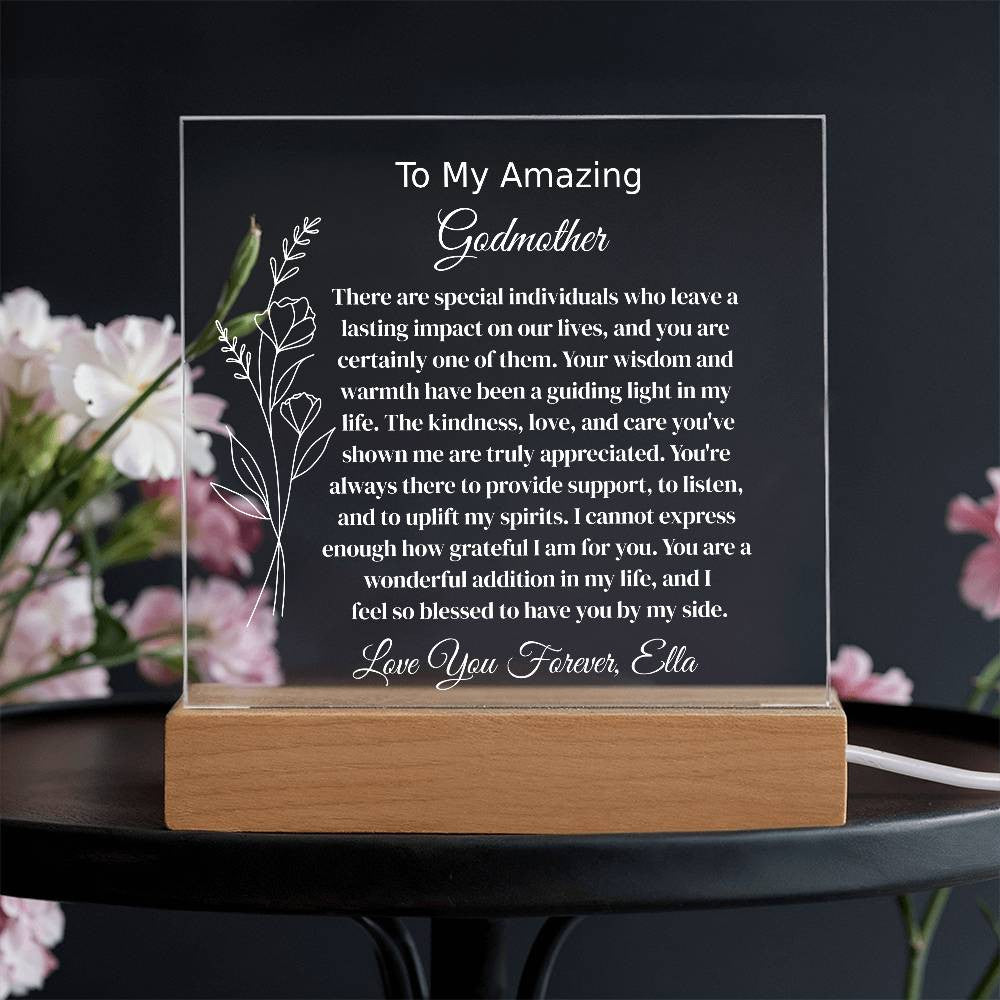 Godmother Lighted Plaque