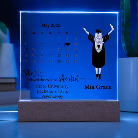 Personalized Graduation Plaque for 2025 Graduate-[Heartfelt Family Gift]