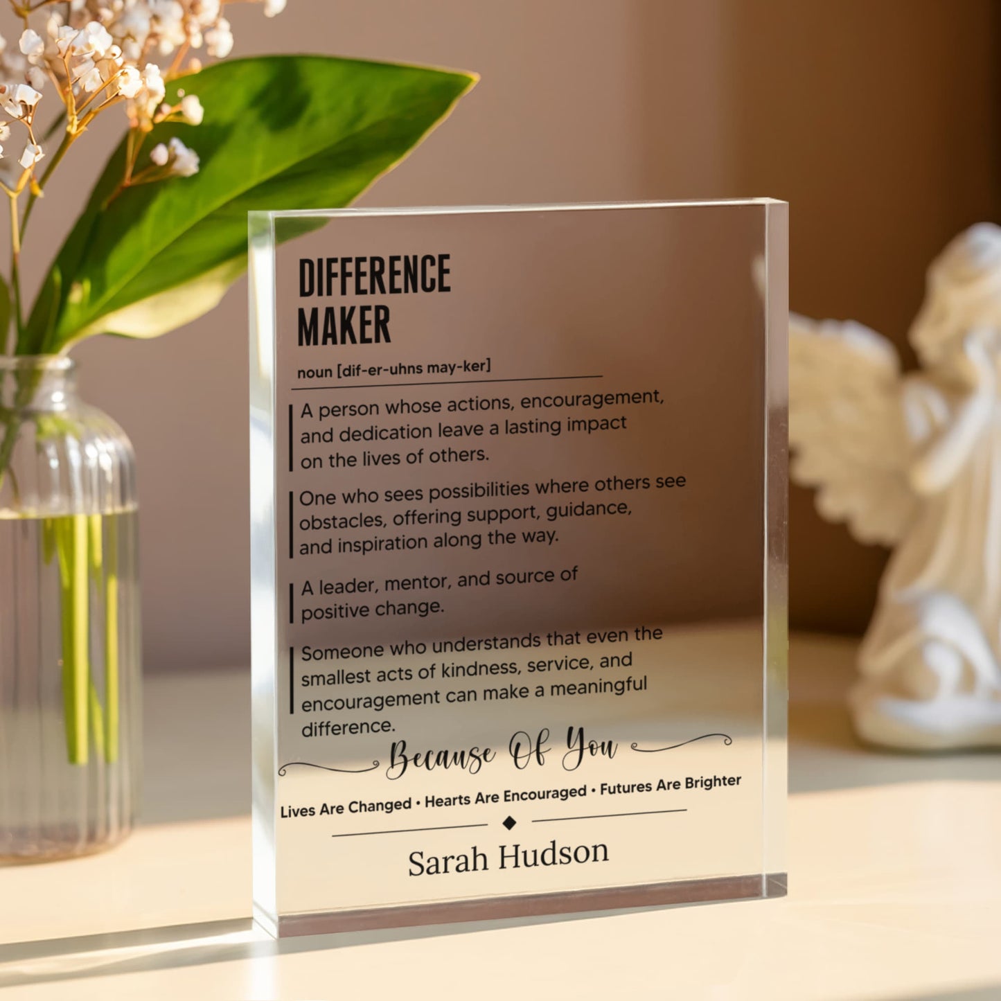 Difference Maker Plaque