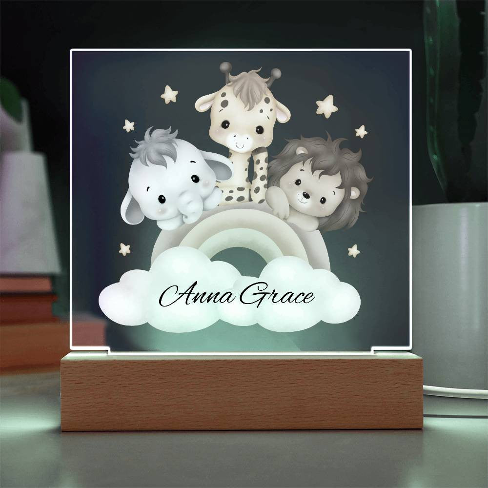 Baby Nursery Safari Night Light-[Heartfelt Family Gift]