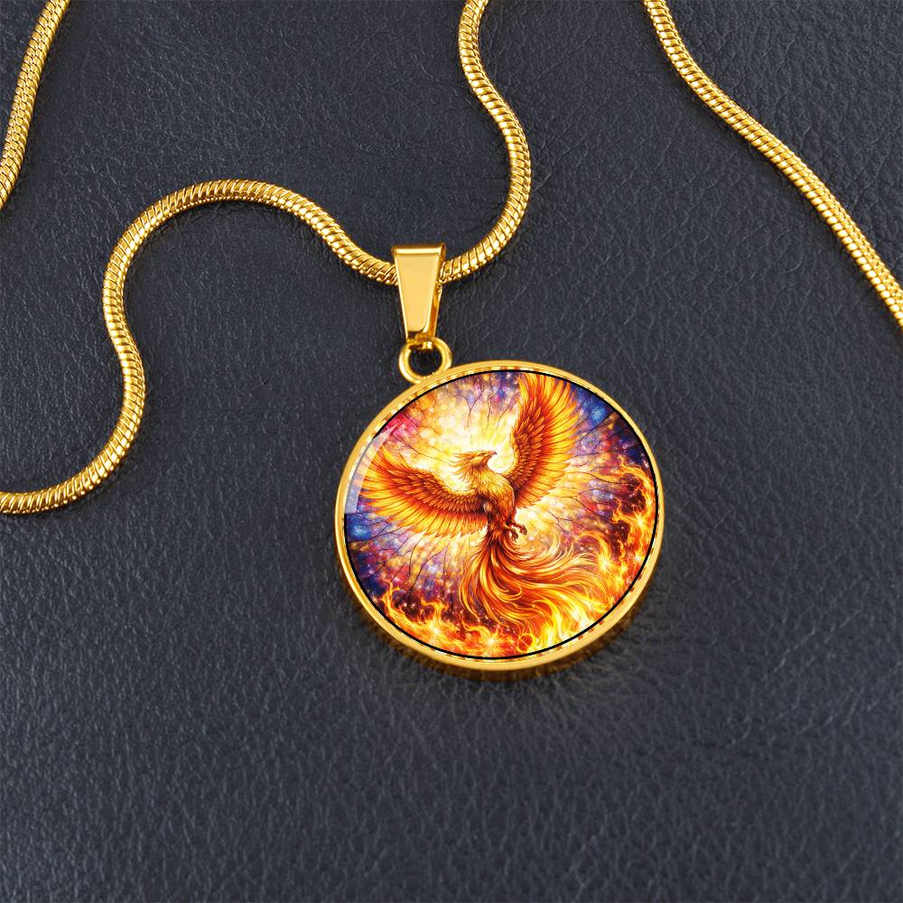 Rising Phoenix Personalized Engraved Necklace Bracelet or Keychain