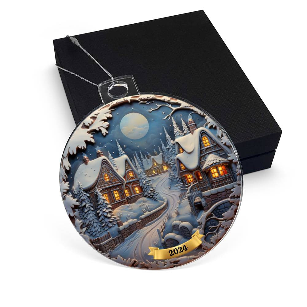 Winter Christmas Tree Ornament-[Heartfelt Family Gift]