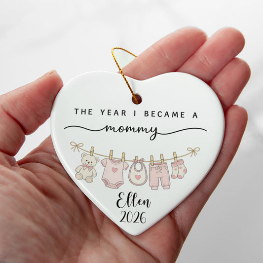 1st Christmas As Mom New Parent Ornament