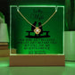 Wife from Your Grumpy Old Husband  Acrylic Bundle Love Knot Necklace Gift Set-[Heartfelt Family Gift]
