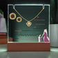 Mom Acrylic Love Knot Necklace Gift Set-[Heartfelt Family Gift]