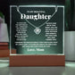 Daughter from Mom Acrylic & Love Knot Necklace Gift Set-[Heartfelt Family Gift]