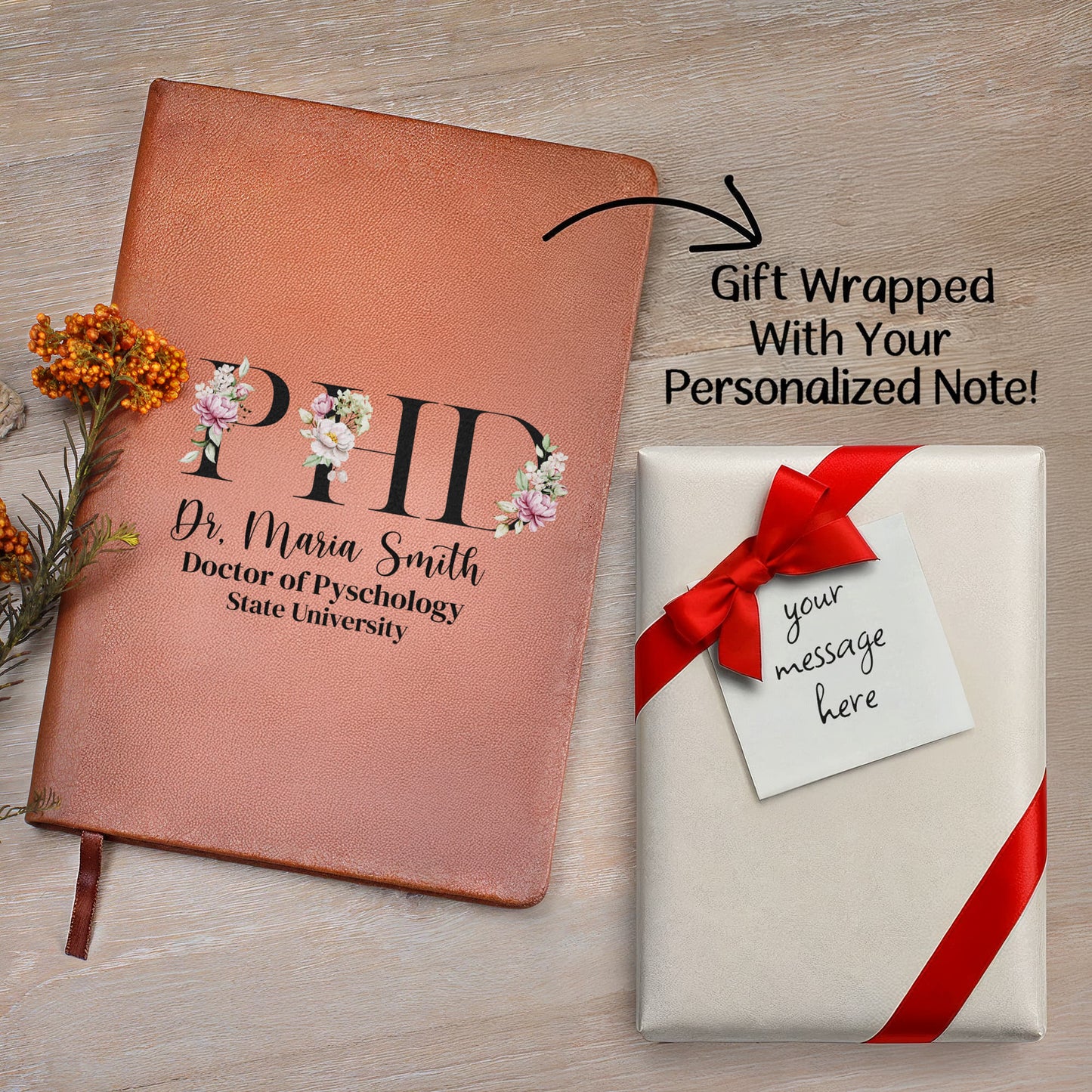 Personalized Phd Graduation Journal