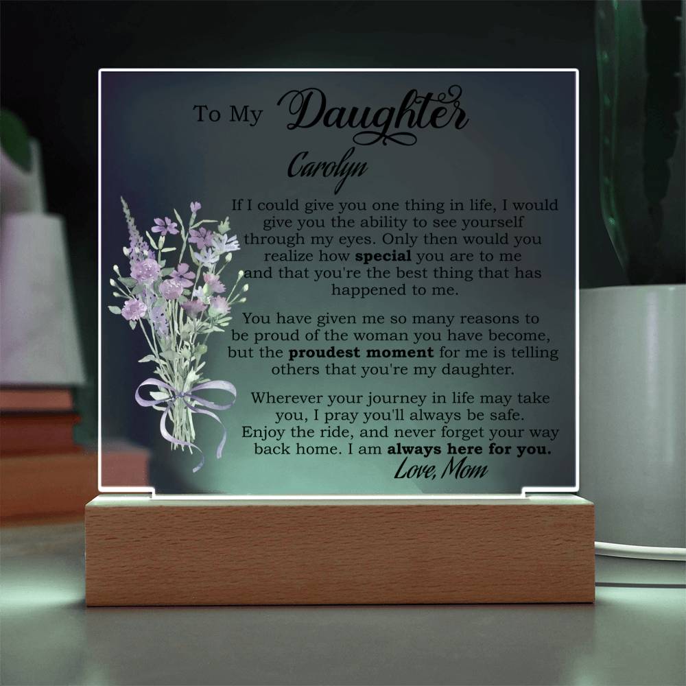 Personalized Daughter Plaque
