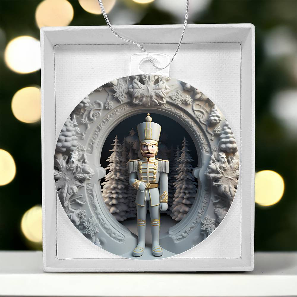 Nutcracker Acrylic Christmas Ornament-[Heartfelt Family Gift]