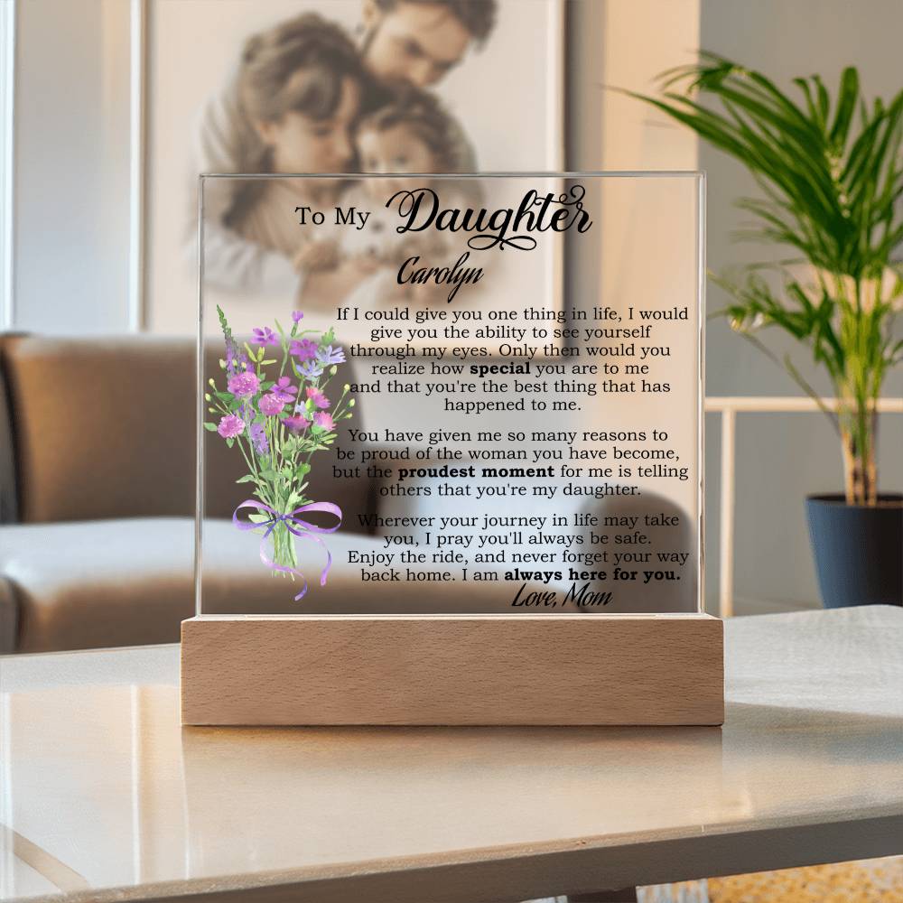 Personalized Daughter Plaque