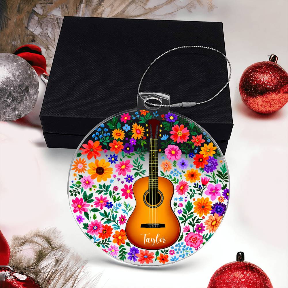 Personalized Acoustic Guitar Ornament