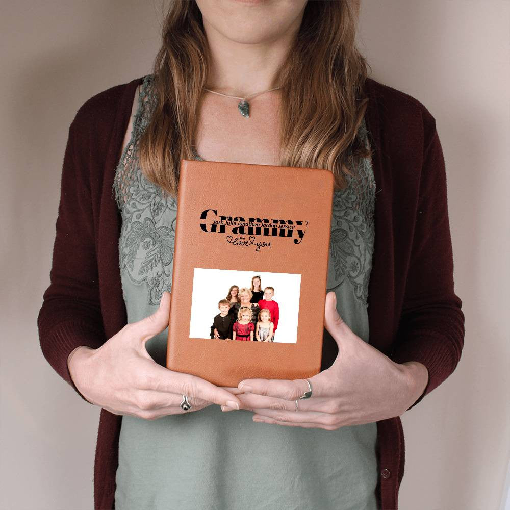 Grammy Personalized Keepsake Journal with Grandkids Names and Photo-[Heartfelt Family Gift]