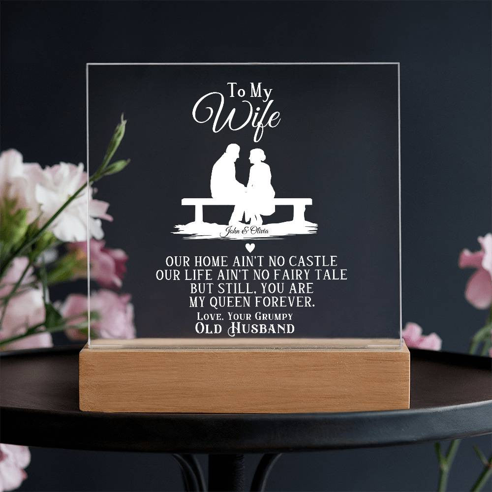 Wife from Husband Romantic Plaque Gift-[Heartfelt Family Gift]