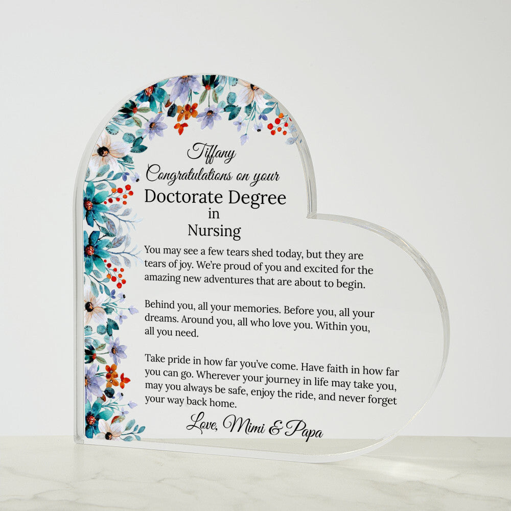 Personalized Doctorate Phd Graduation Gift