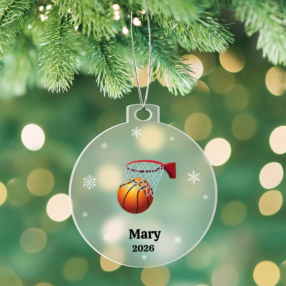 baseball christmas tree ornament Acrylic Ornament Plaque