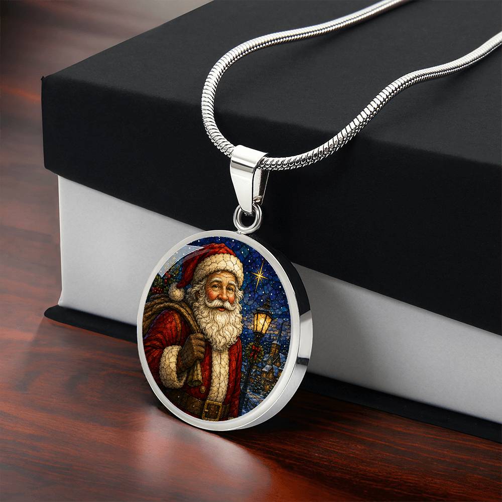 Personalized Santa Engraved Necklace