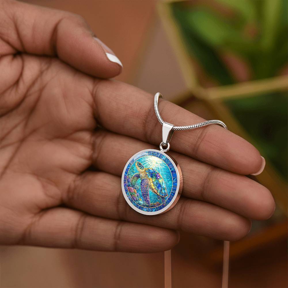Sea Turtle Necklace, Ocean Life Jewelry, Engraved Sea Turtle Pendant, Turtle Lover Gift, Nature Inspired Keychain, Marine Life Bracelet