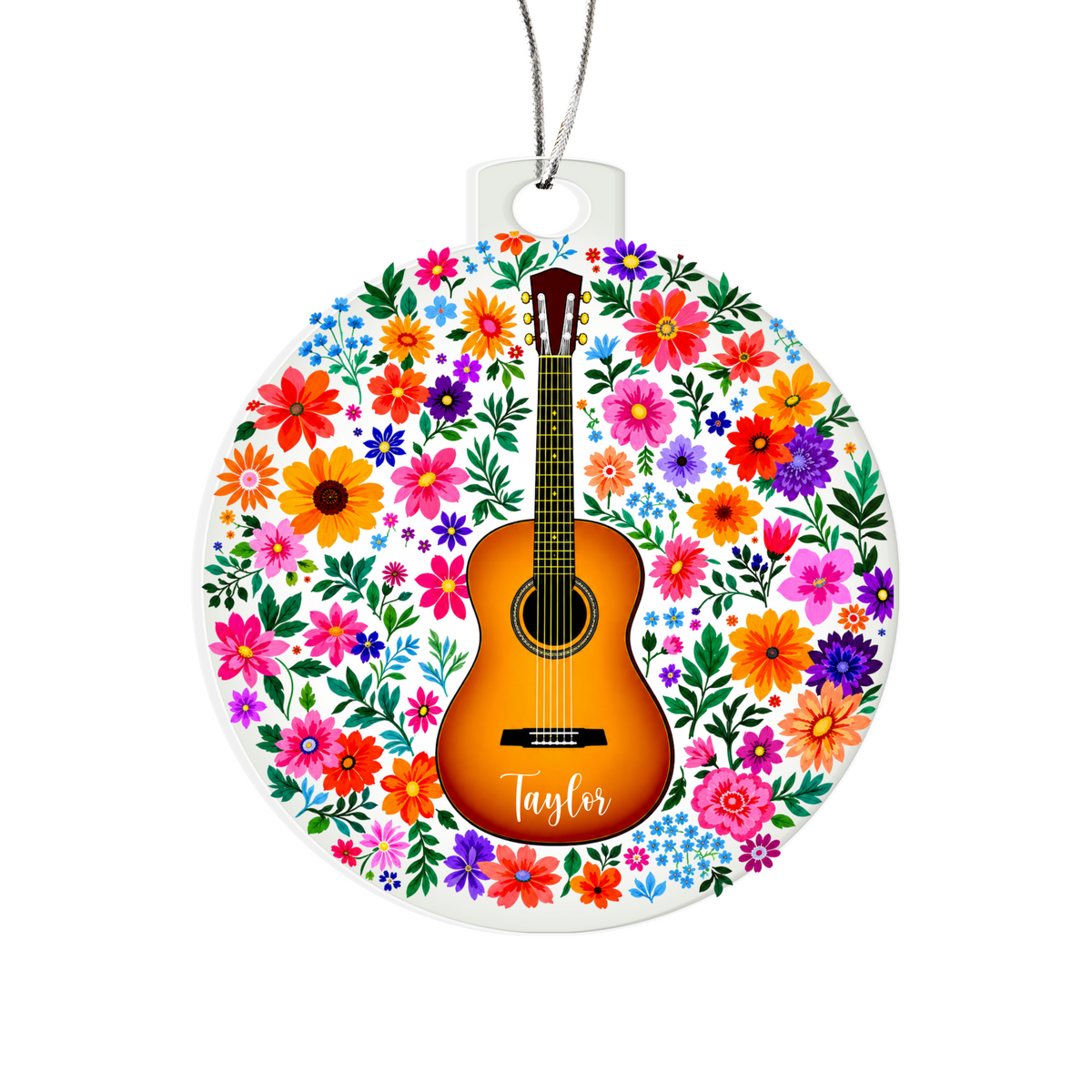 Personalized Acoustic Guitar Ornament