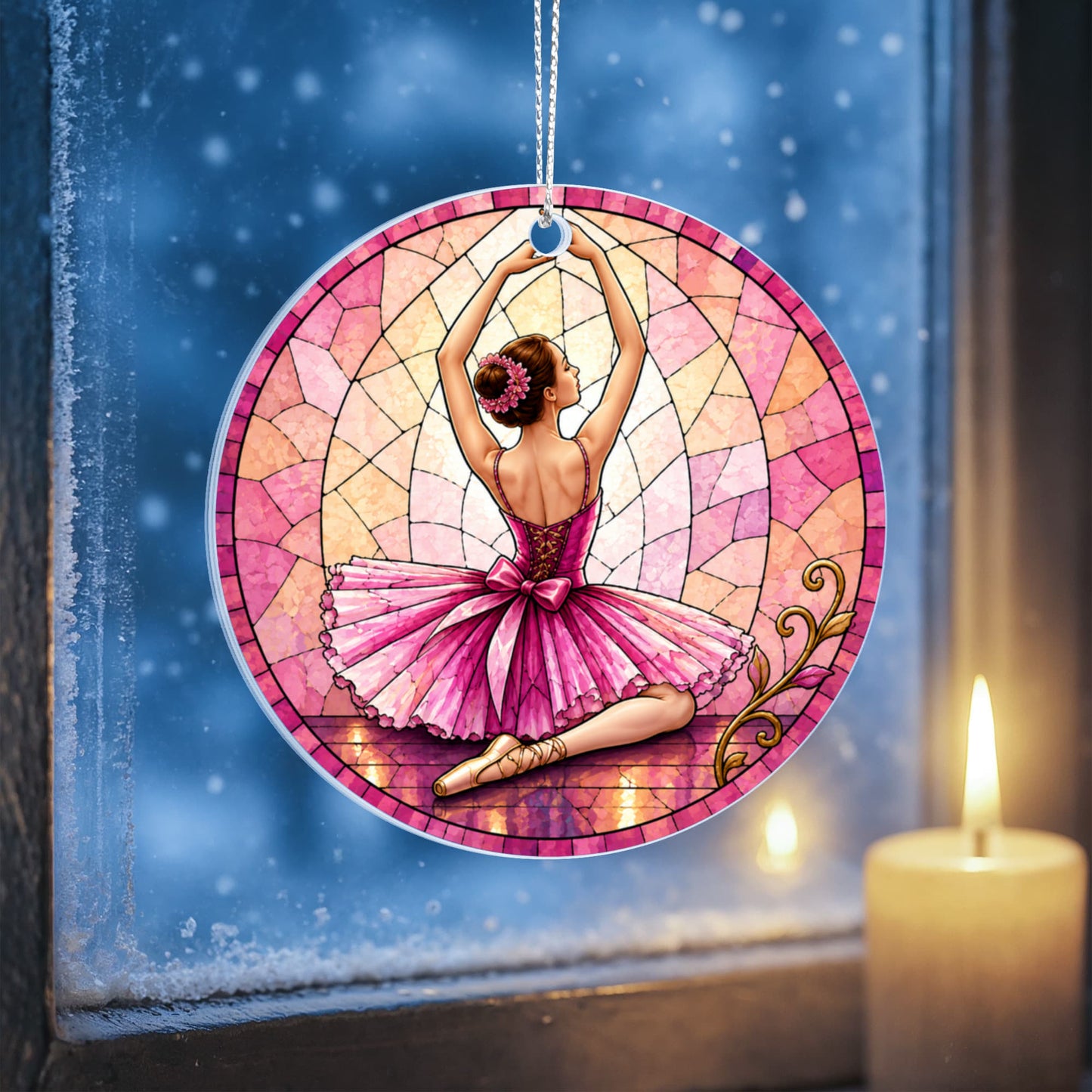Ballerina Acrylic Christmas Ornaments