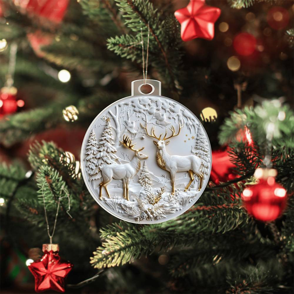 Acrylic Christmas Ornament-[Heartfelt Family Gift]