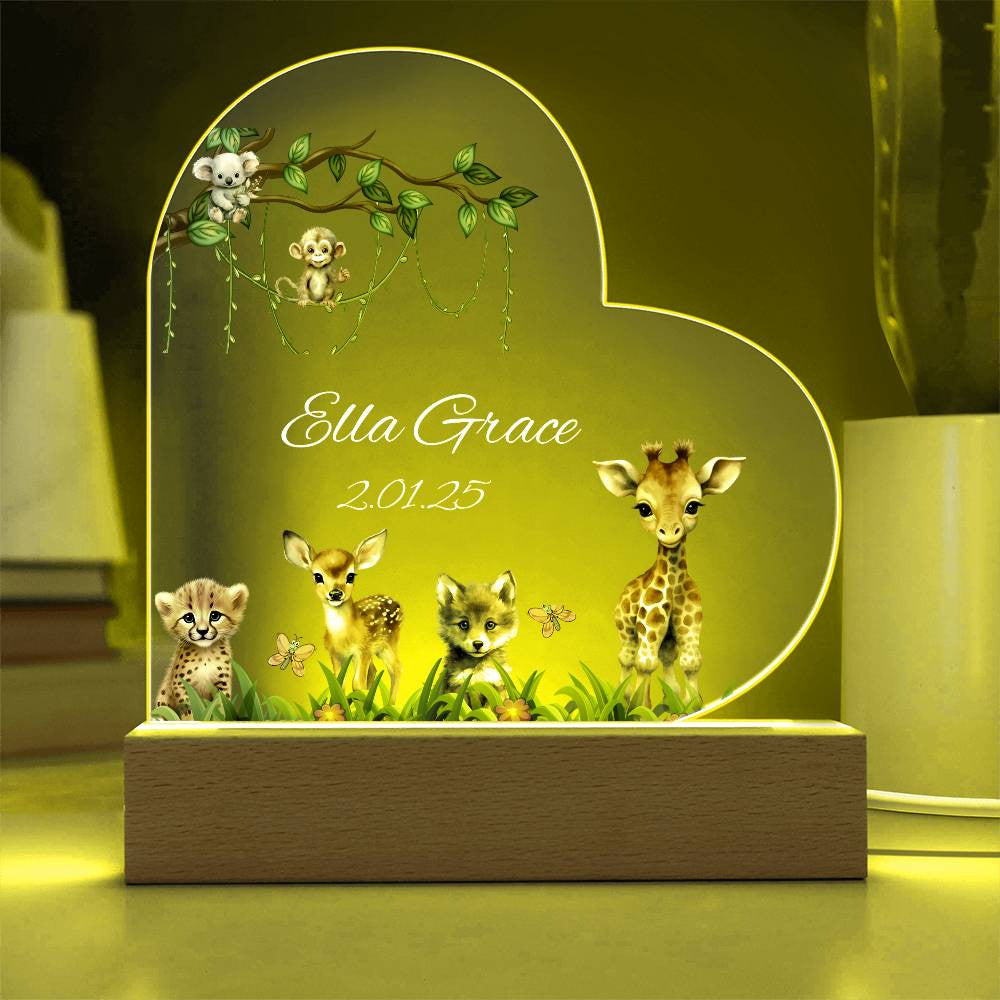 Childrens Woodland Animals Nightlight-[Heartfelt Family Gift]