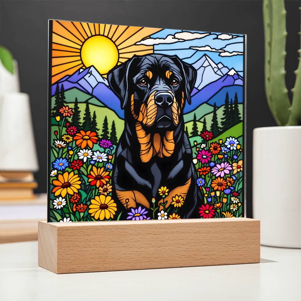 English Retriever Dog Lighted Plaque