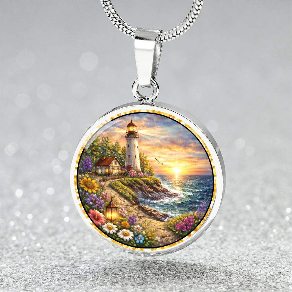 Lighthouse Personalized Engraved Necklace Bracelet or Keychain