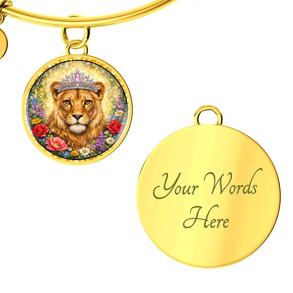 Lioness Personalized Engraved Necklace Bracelet or Keychain