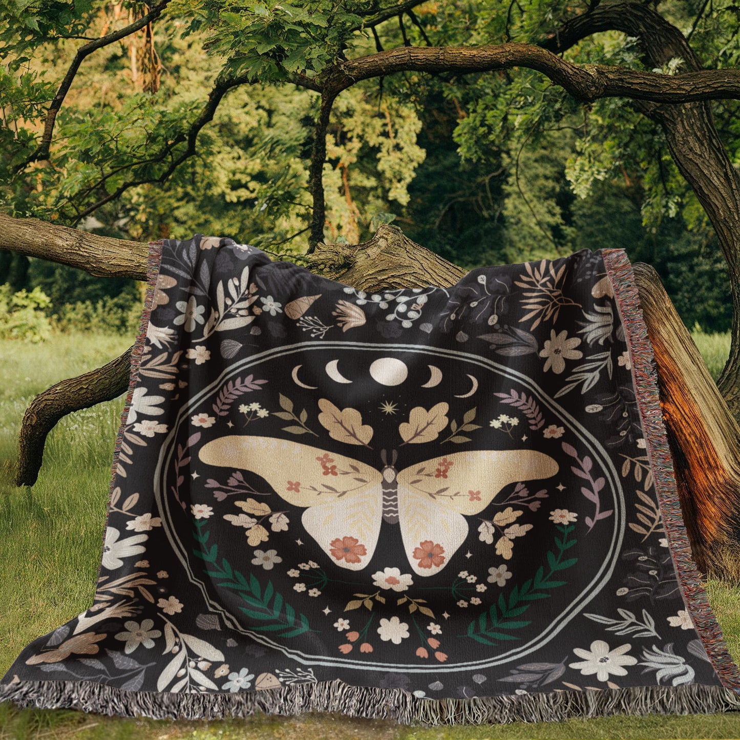 Butterfly Blanket Heirloom Woven Blanket 50x60-[Heartfelt Family Gift]