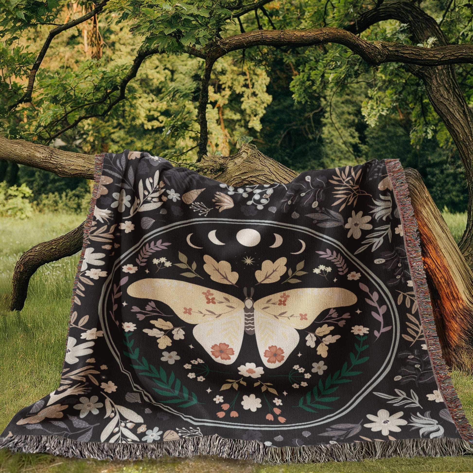 Butterfly Blanket Heirloom Woven Blanket 50x60-[Heartfelt Family Gift]