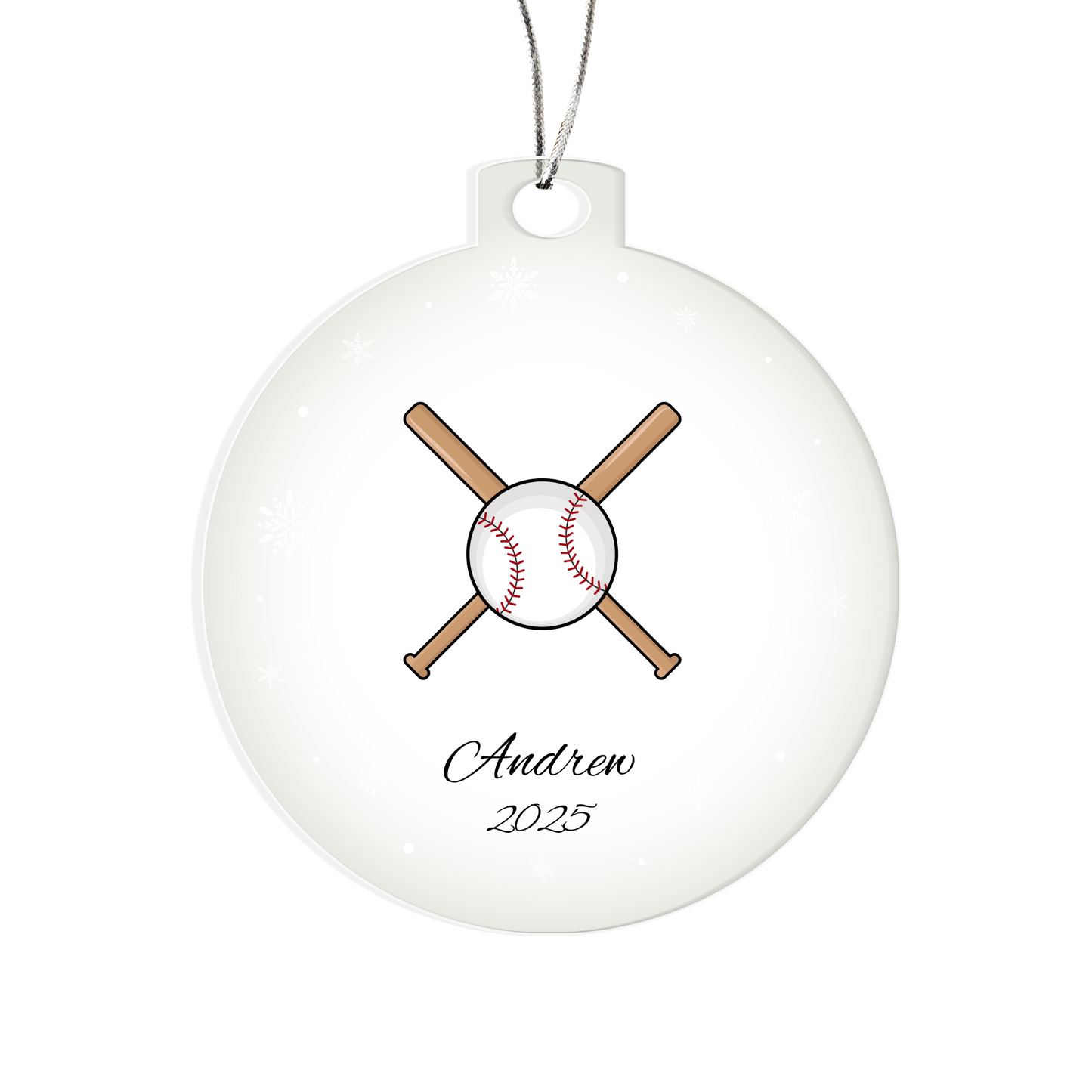 Baseball Christmas Tree Ornament