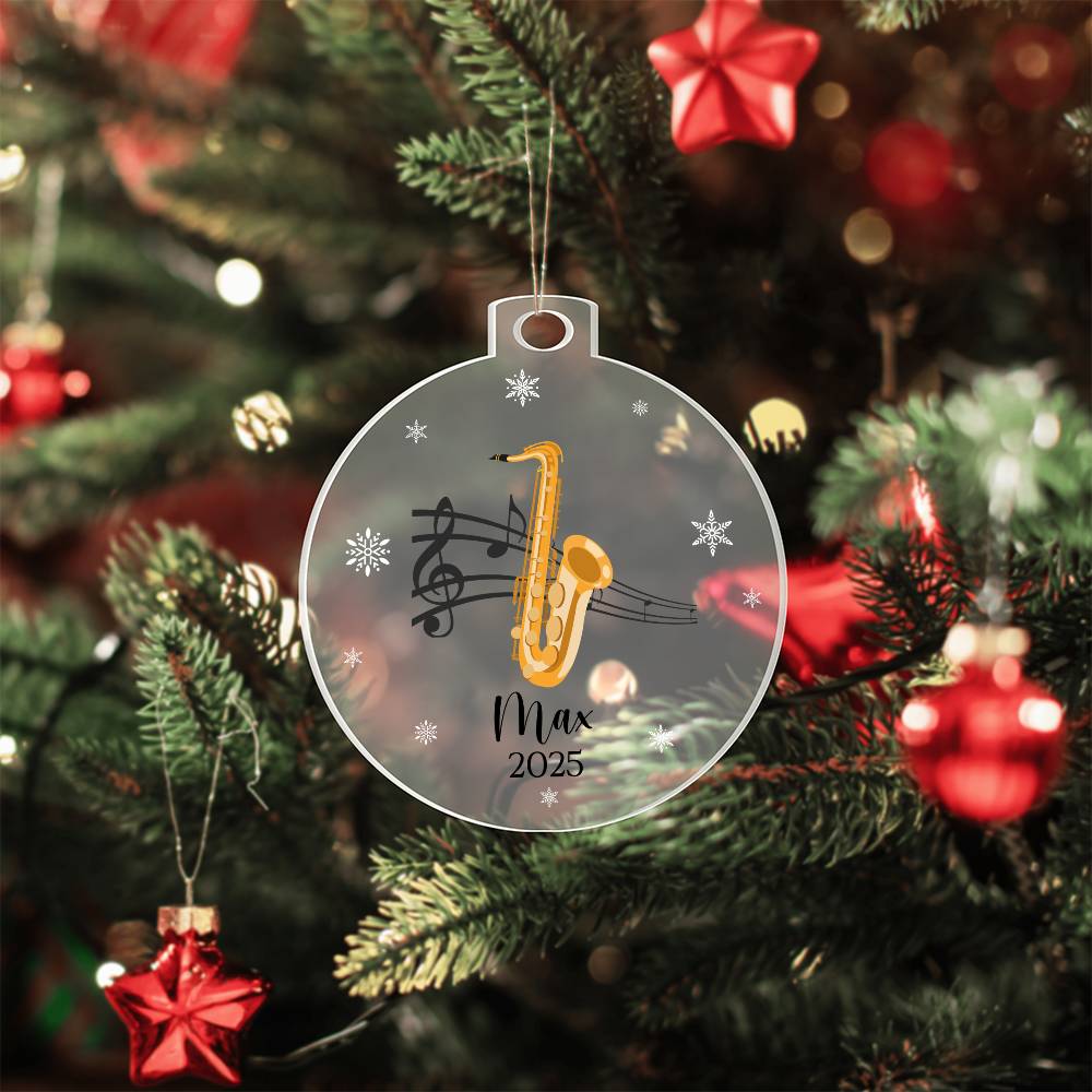 Saxophone Music Ornament