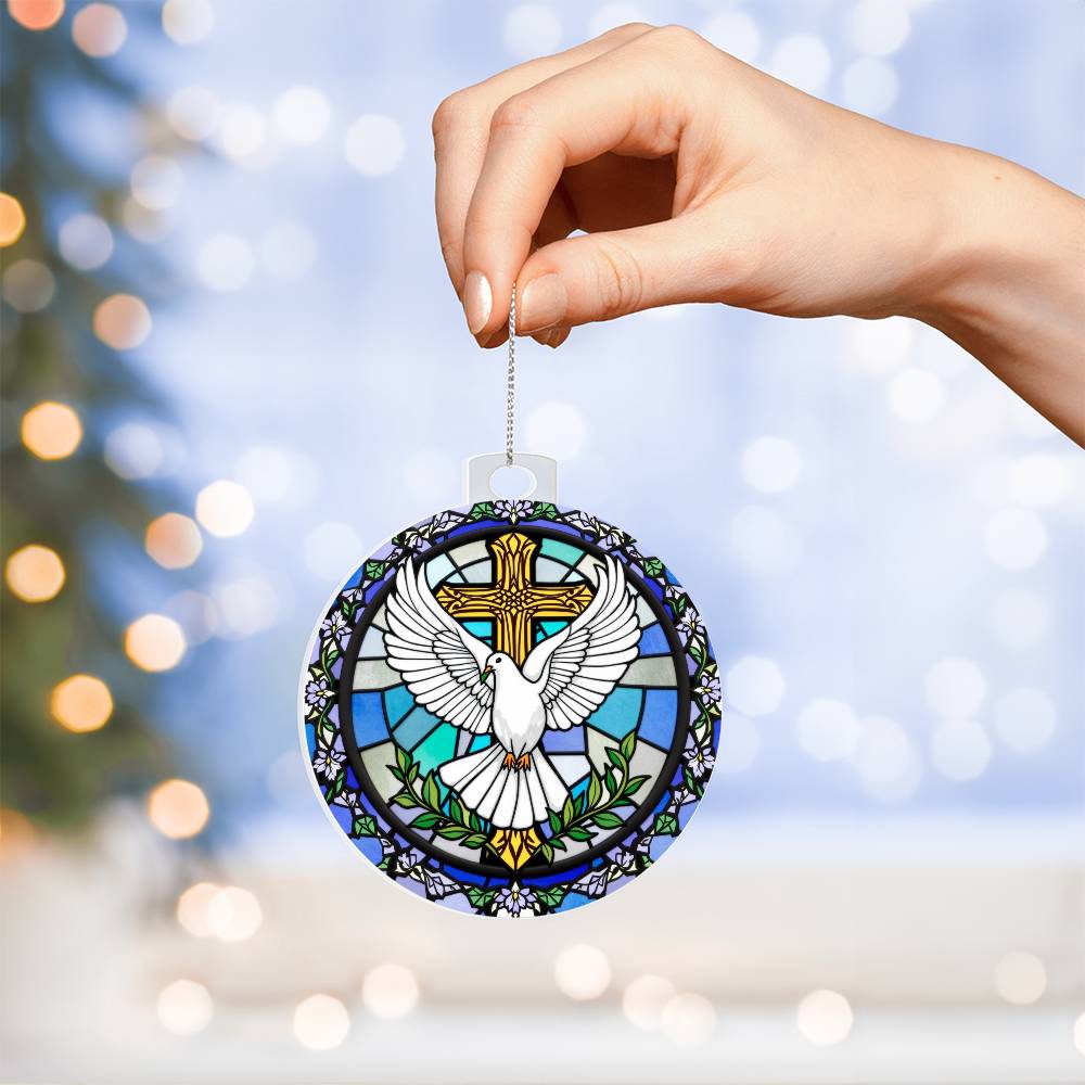 Dove Acrylic Ornament Plaque