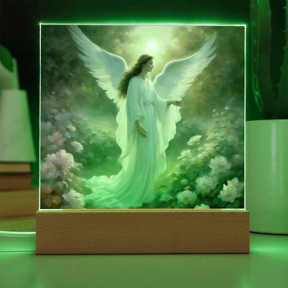 Guardian Angel Acrylic Plaque-[Heartfelt Family Gift]