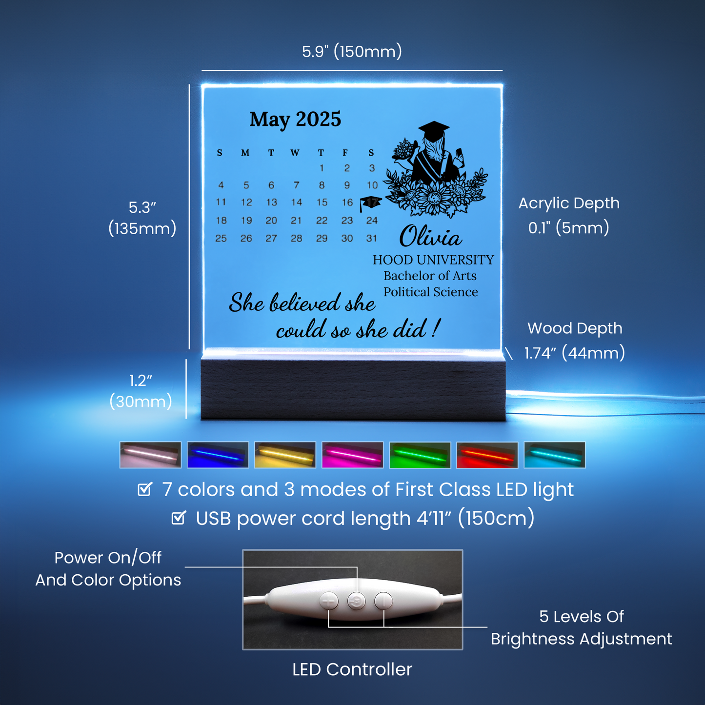 Personalized Graduation Plaque for 2025 Graduate-[Heartfelt Family Gift]