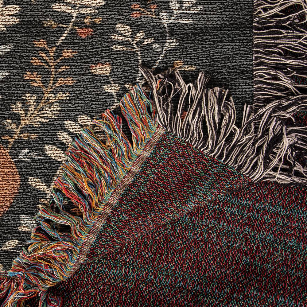 Fox Woven Cotton Throw Blanket-[Heartfelt Family Gift]