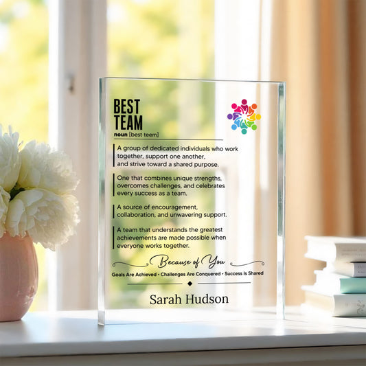 Best Team Appreciation Plaque Gift