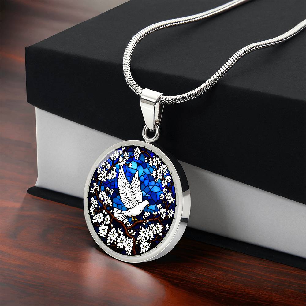 Personalized Dove Pendant Necklace