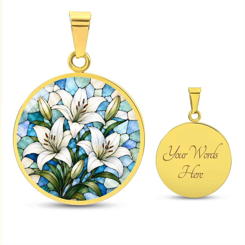Personalized Flower Necklace