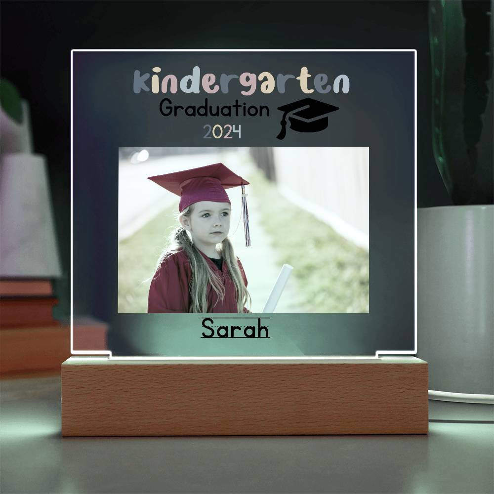 Personalized Kindergarten Graduation Photo Plaque Class of 2036-[Heartfelt Family Gift]
