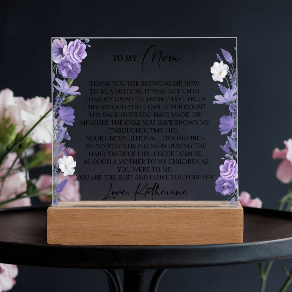Personalized Mom Acrylic Plaque