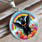 Labrador Dog Pendant Necklace with Engraving - Engraved Memorial Rainbow Bridge-[Heartfelt Family Gift]