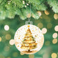 Christmas Tree Gold Acrylic Christmas Ornament-[Heartfelt Family Gift]