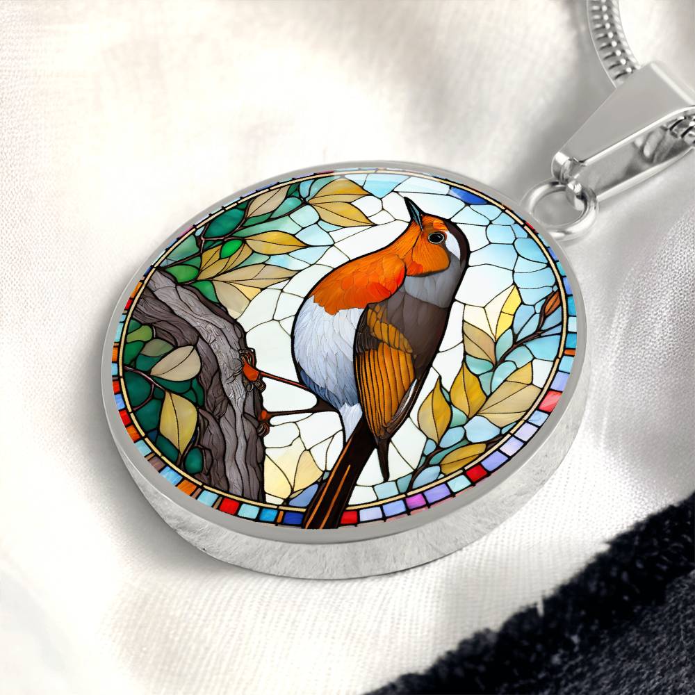Robin Pendant Necklace in Gold or silver